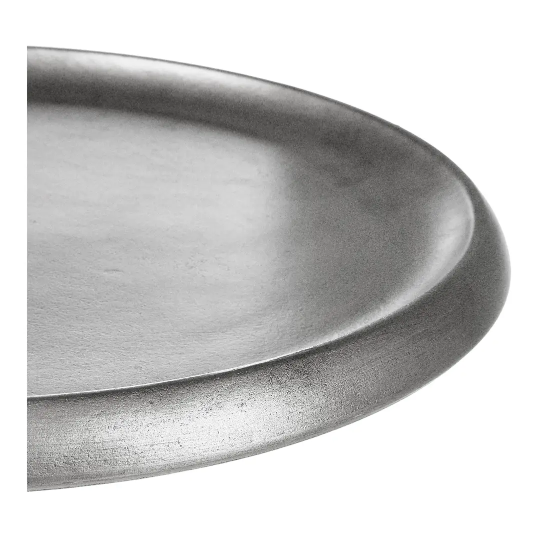 Deko-Tablett Silber, ⌀ 40 cm, H 25 mm