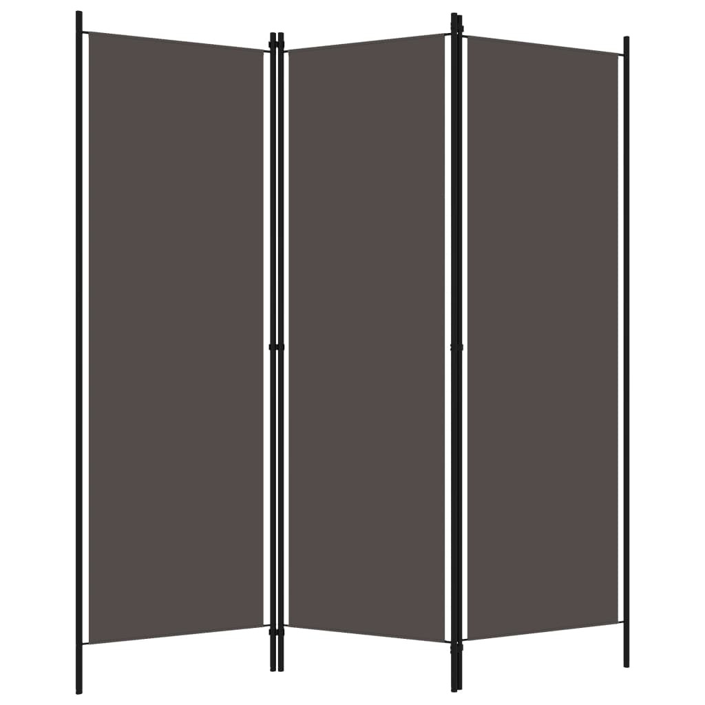 Parawan Pokojowy Antracytowy Parawan Panelowy Dekoracyjny 150 x 180 cm