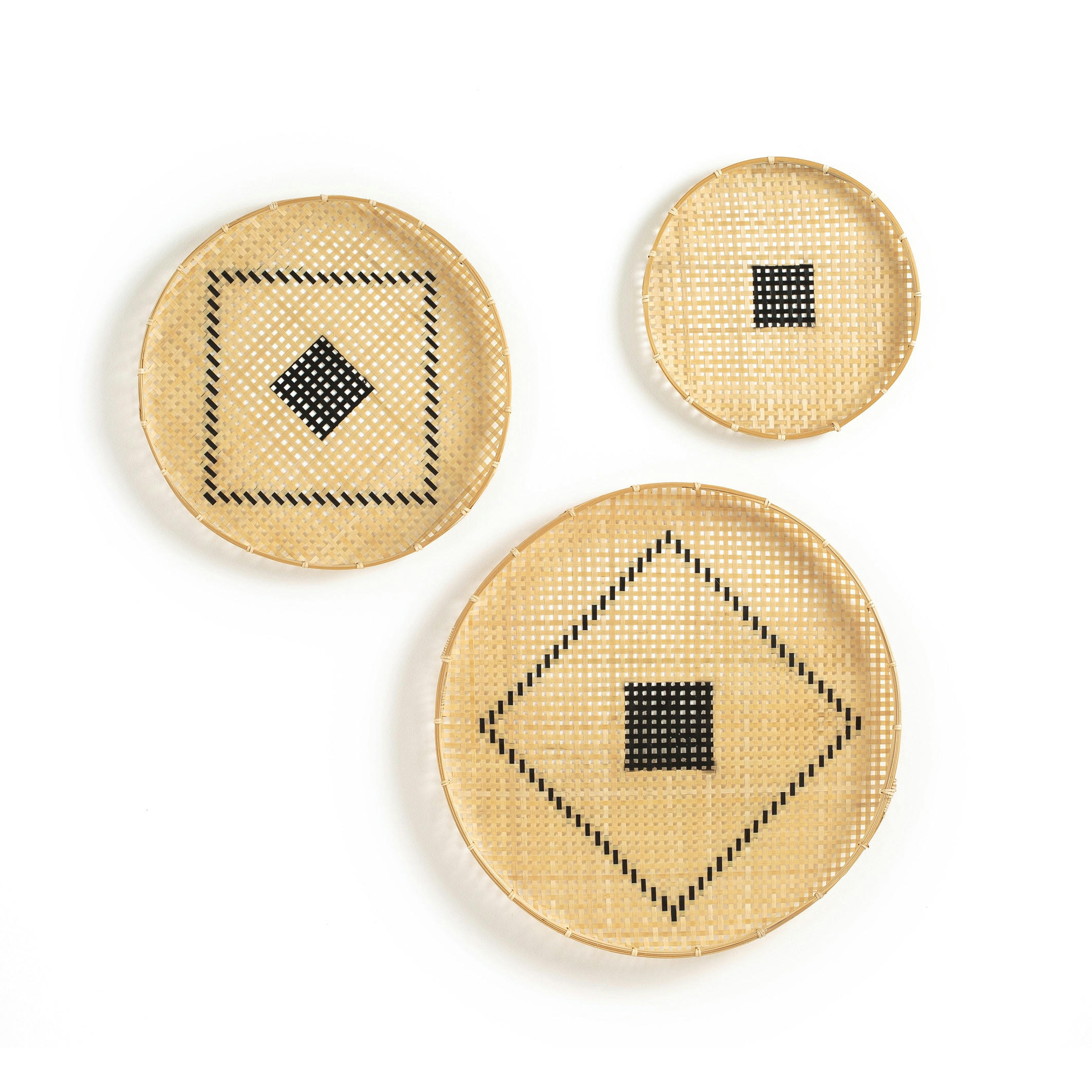Lot de 3 paniers muraux, Jutlo