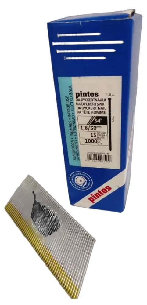 DYKKERT PINTOS 34° 1,8MM/50MM 1000STK