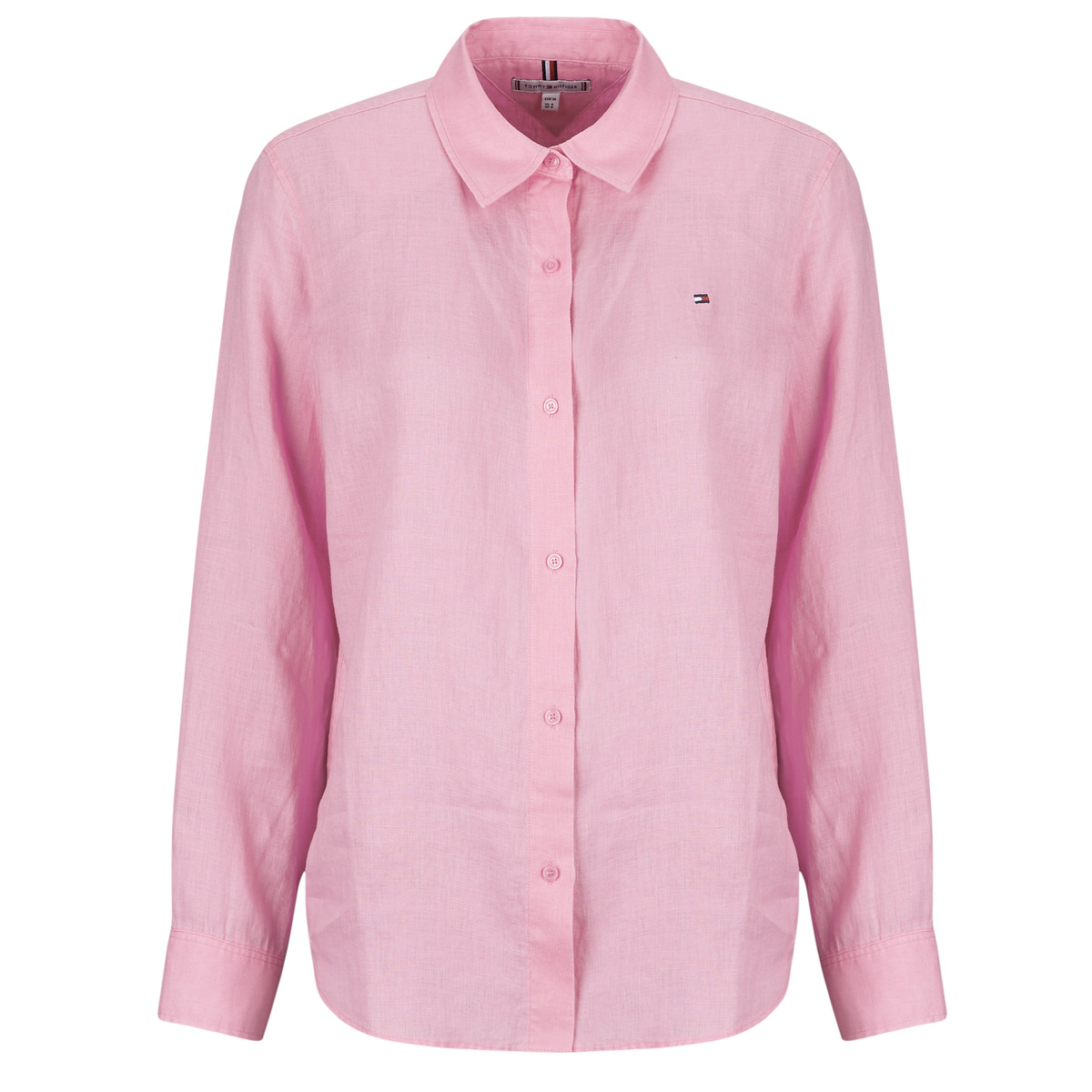 Tommy Hilfiger - ESS LINEN RELAXED LS SHIRT - Pink
