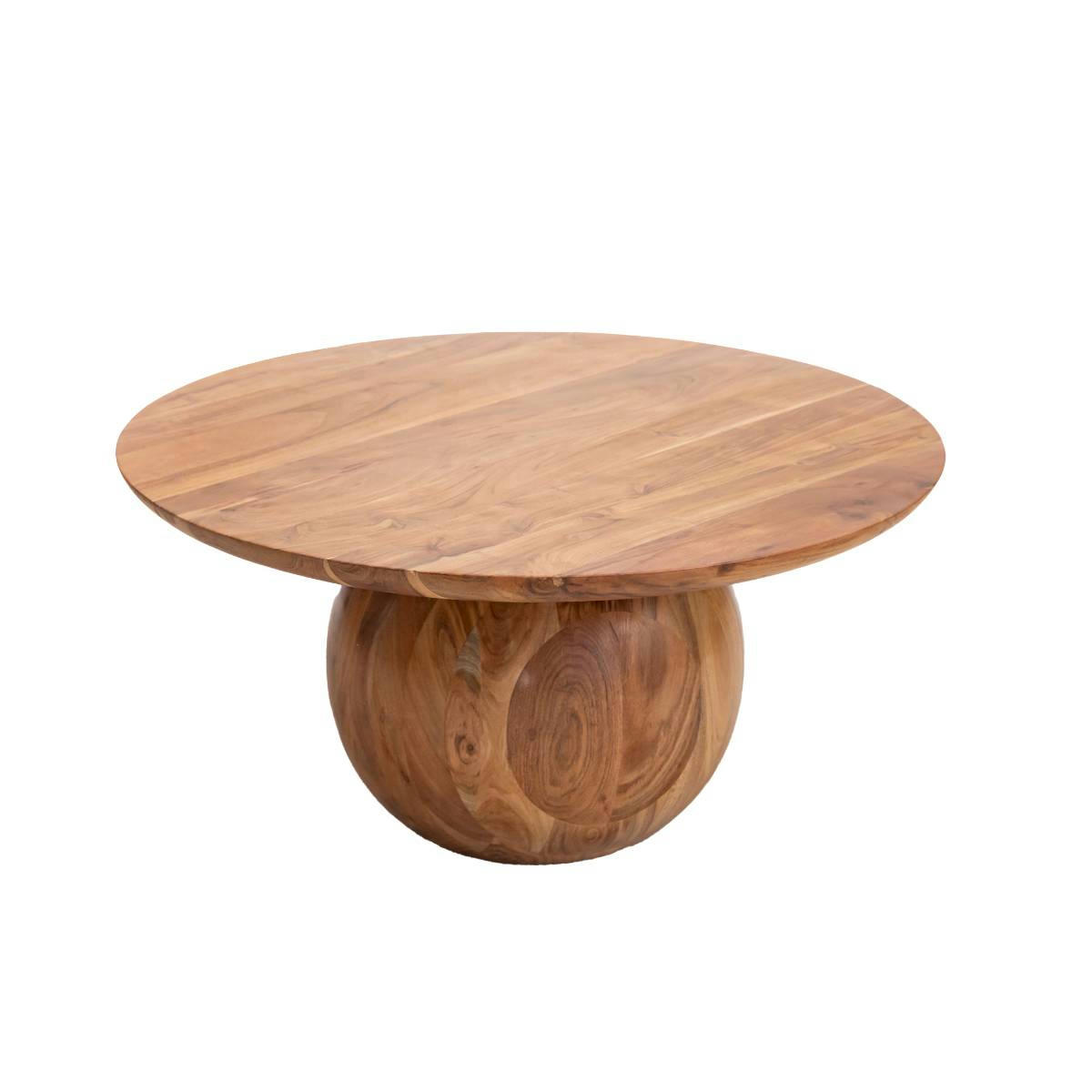 - Table basse en bois marron 80 cm