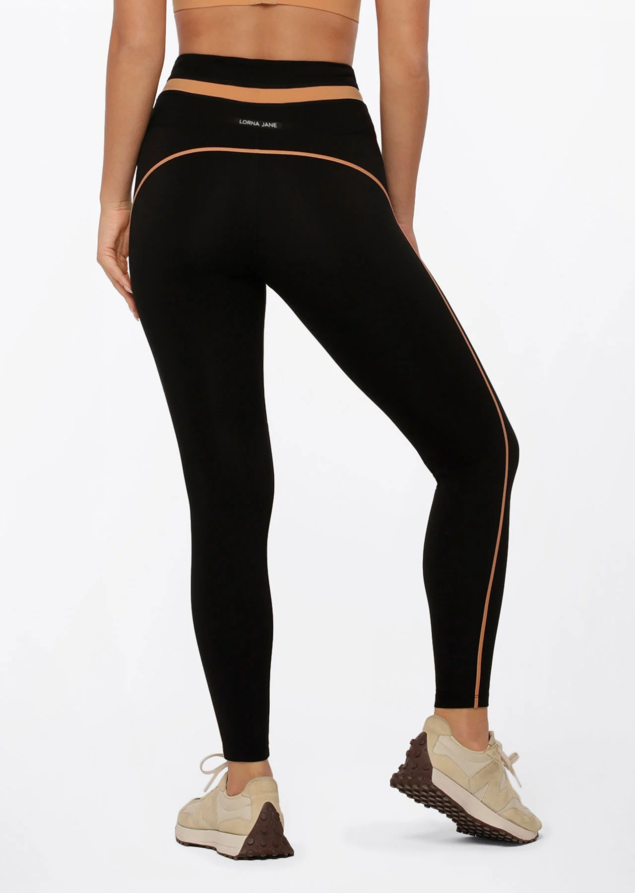Contrast Racer Full Length Leggings