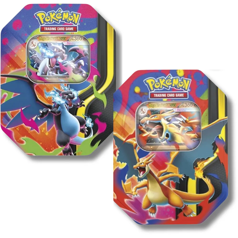 Pokemon Trading Card Game Mega Charizard Tin Latin spanish