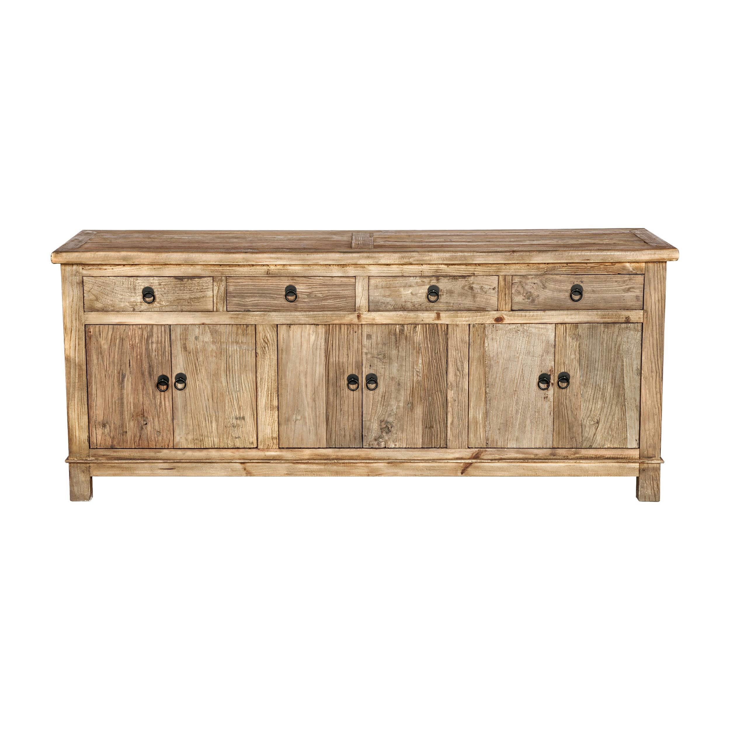 MASTIC - Buffet en bois recyclé 3 portes et 4 tiroirs