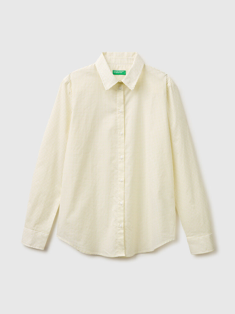 Patterned shirt in lightweight cotton