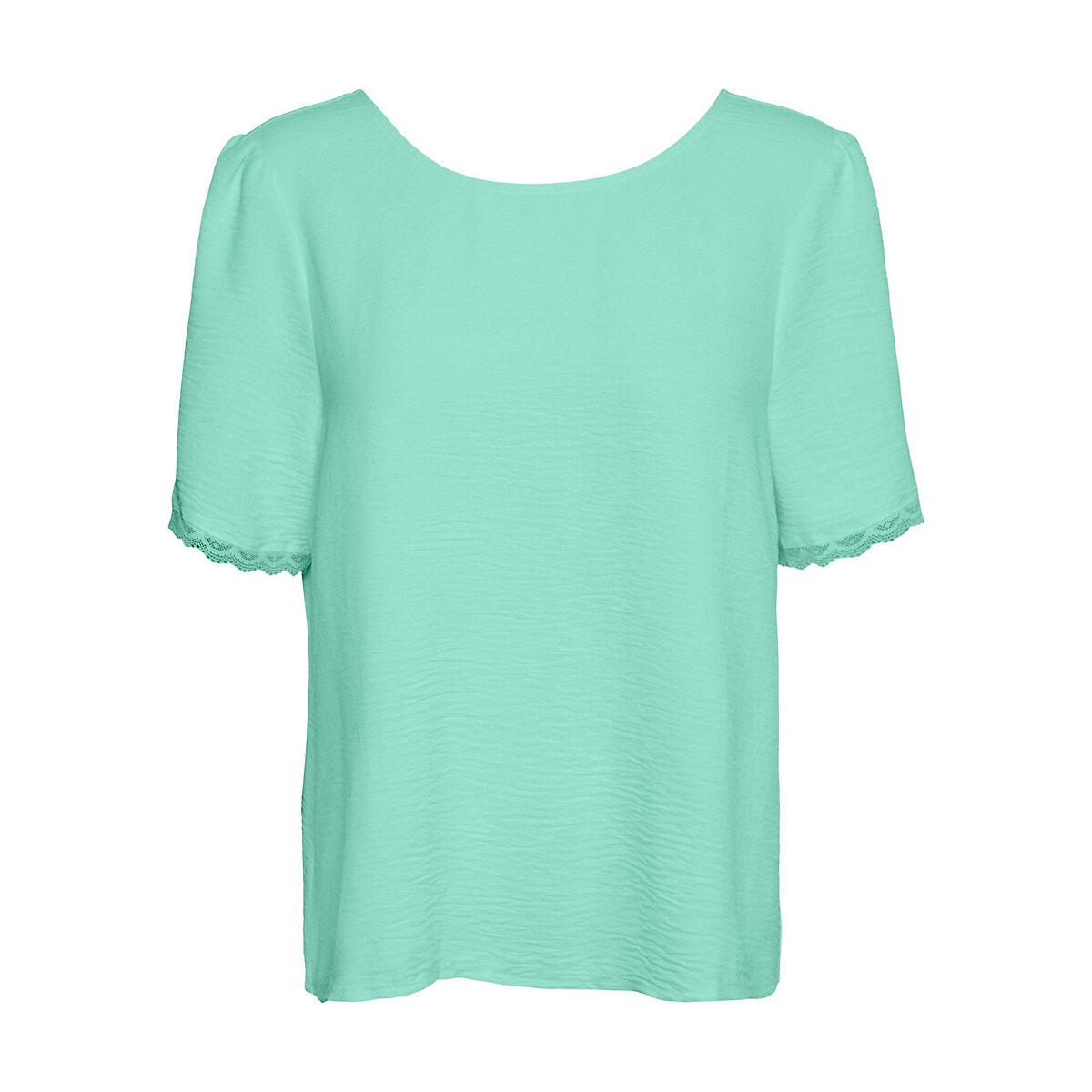 Blouse manches courtes, col rond