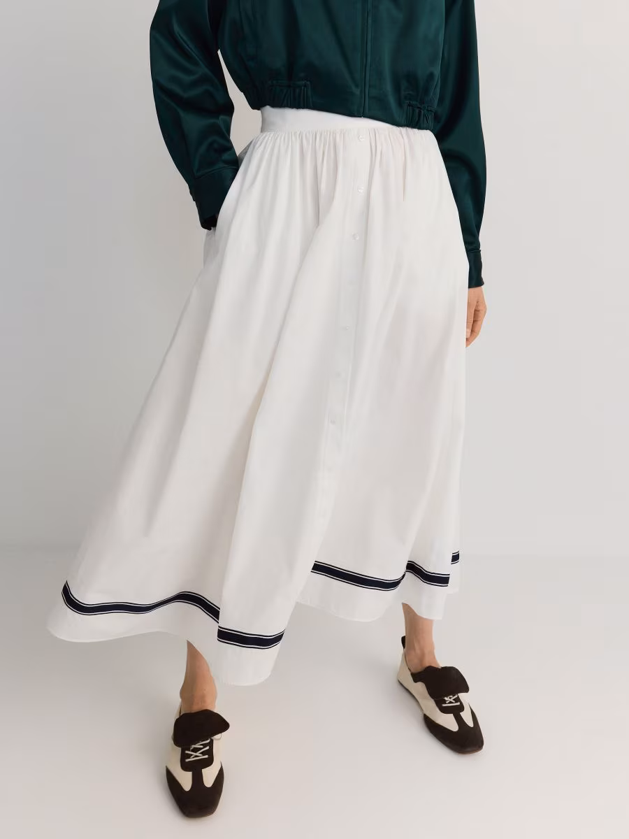 Cotton Maxi Skirt
