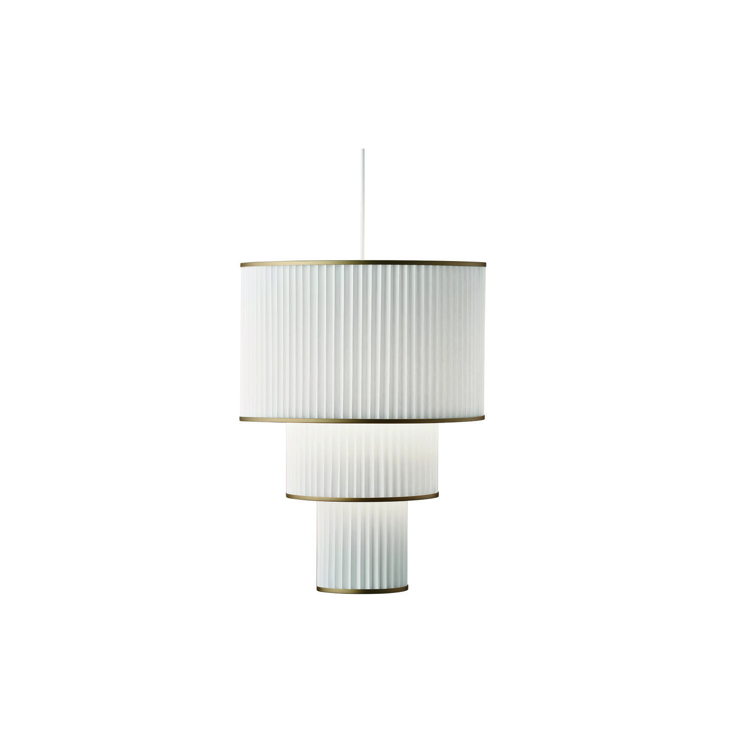 112 PLIVELLO pendel golden, hvid