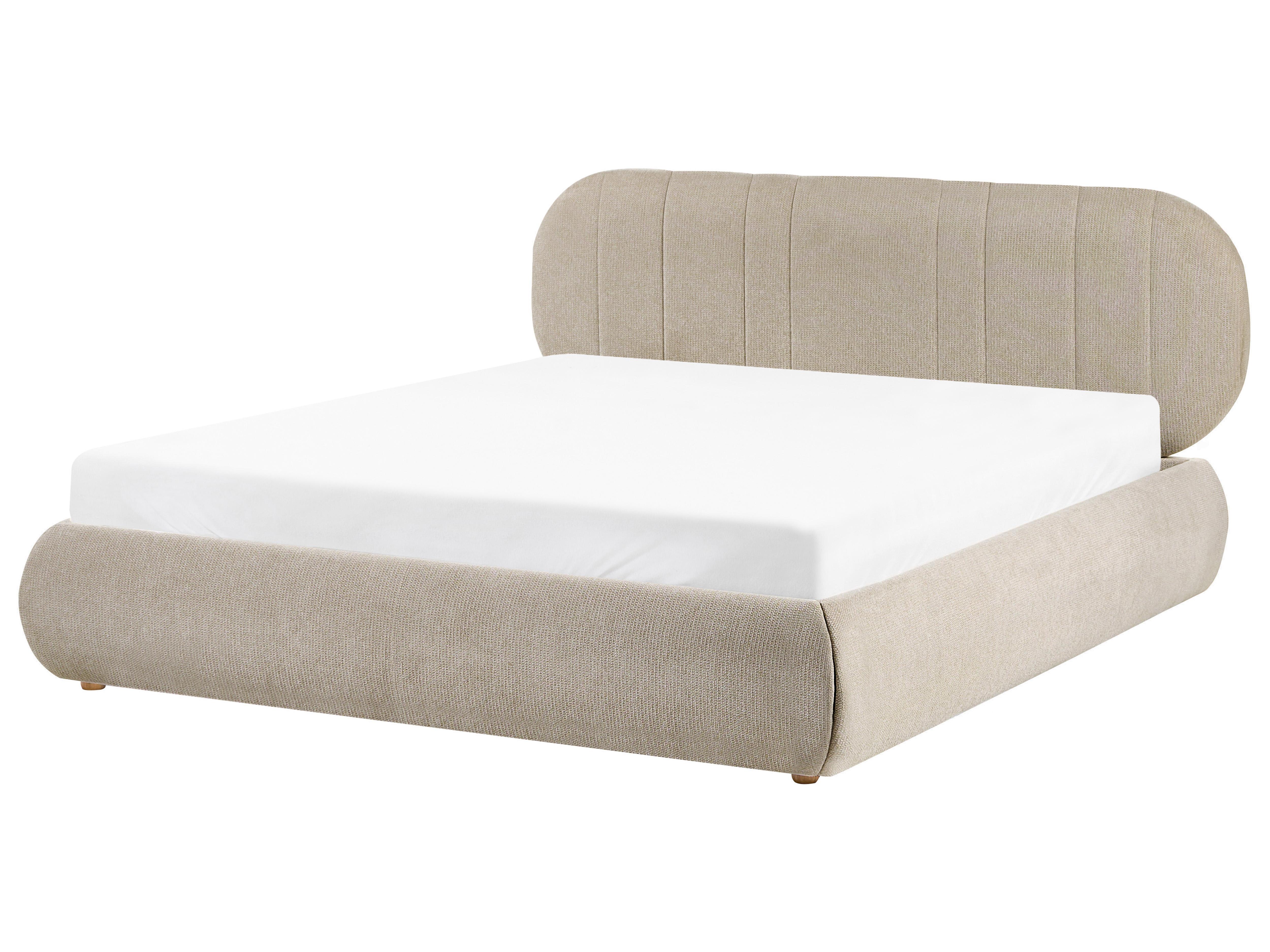 Ottoman Bed Fabric CAMPAN 160 x 200 cm (EU King Size) Taupe