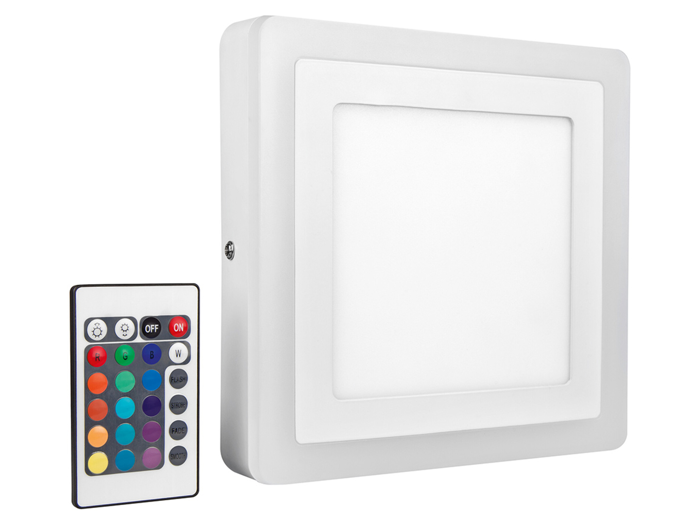 Plafon Color LED 19,8 cm aluminiowy biały
