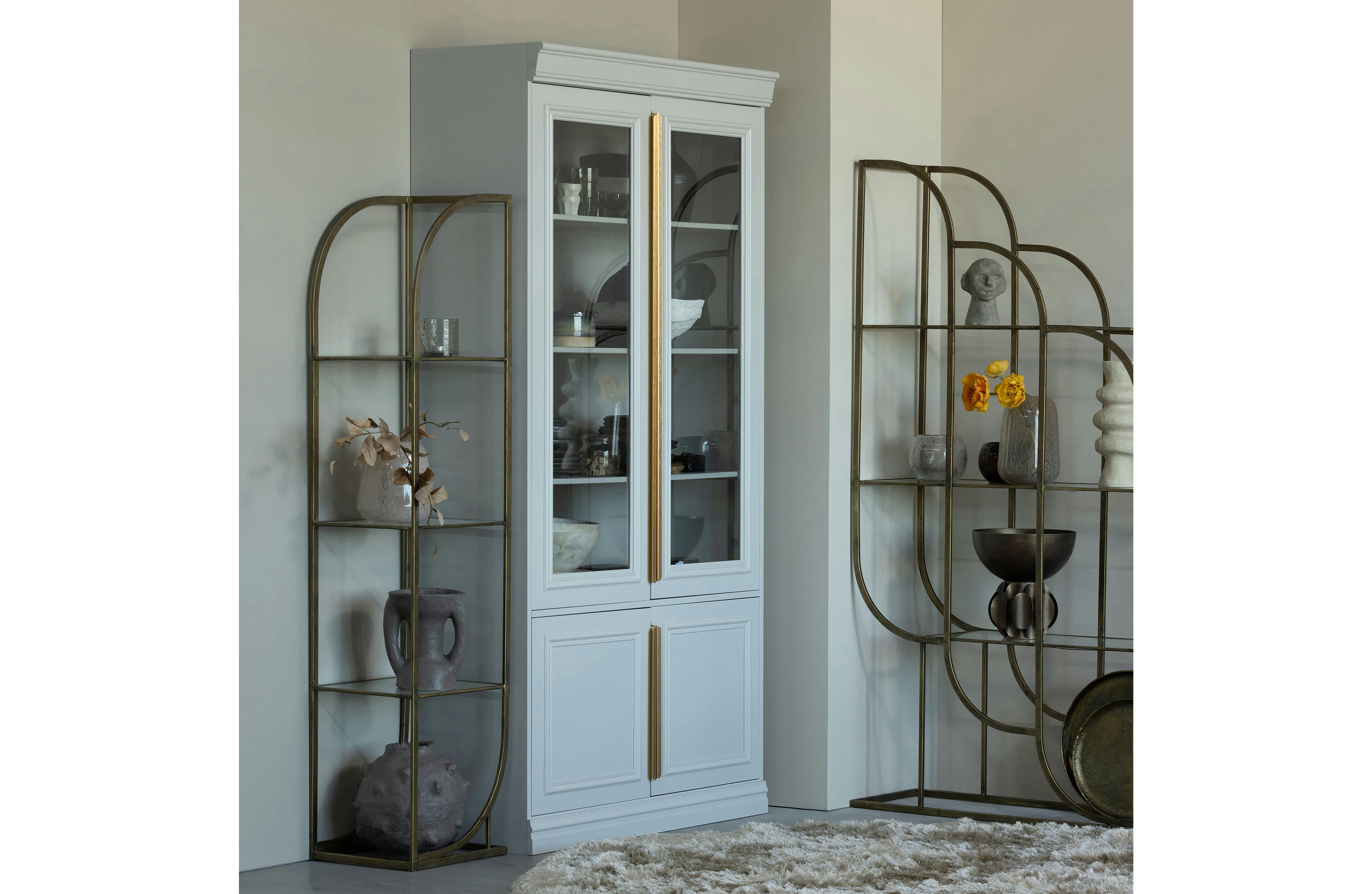 INTENSE - Etagère murale en métal laiton