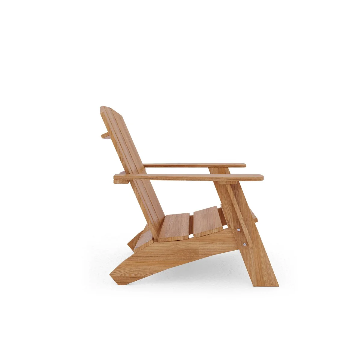 Aurele Teak Outdoor Adirondack Lounge Chair - 29 x 33.5 x 30