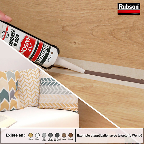 Mastic Rubson pour parquet hêtre 280ml