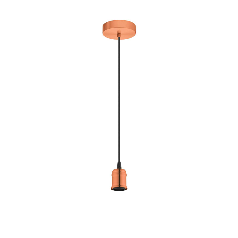 Suspension Yorth cuivre brossé Ø 10 cm E27 60 W EGLO