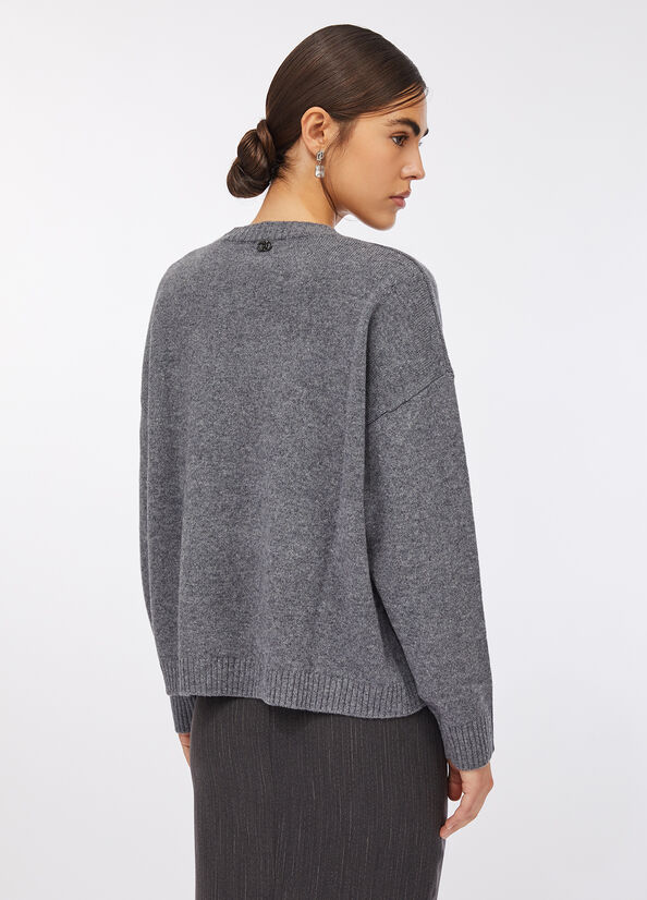 Maglia 100% lana con cut-out