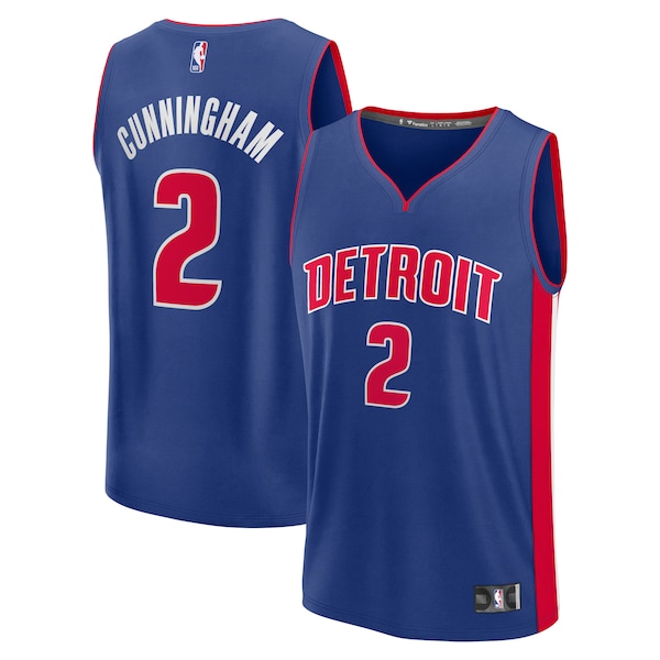 Cade Cunningham Detroit Pistons  Fast Break Replica Player Jersey - Icon Edition - Blue