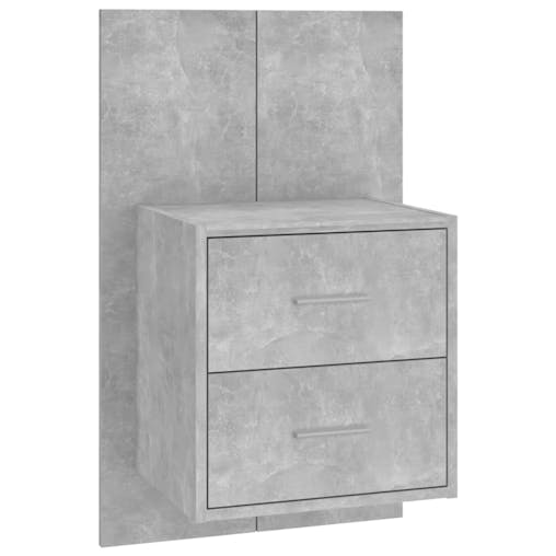 NNEVL Wall-mounted Bedside Cabinet Concrete Grey