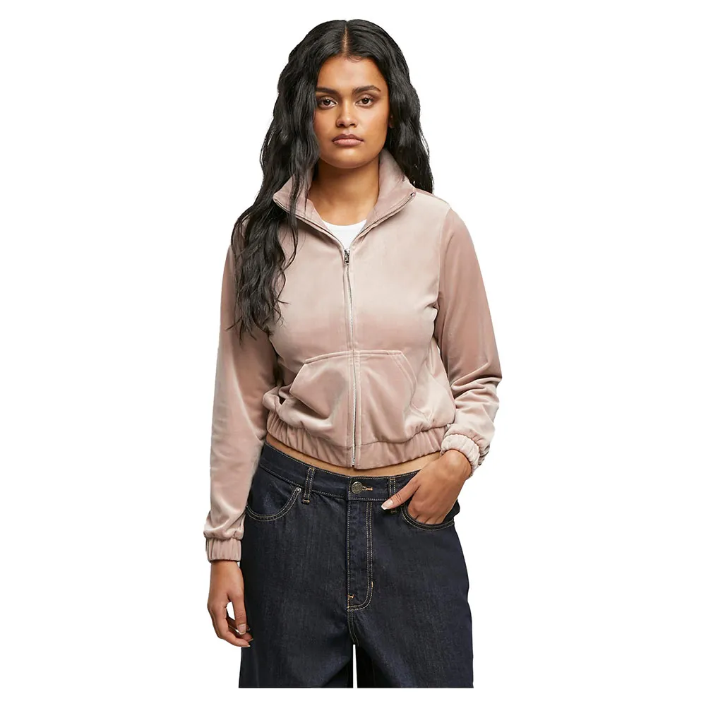 Urban Classics Short Velvet tracksuit jacket