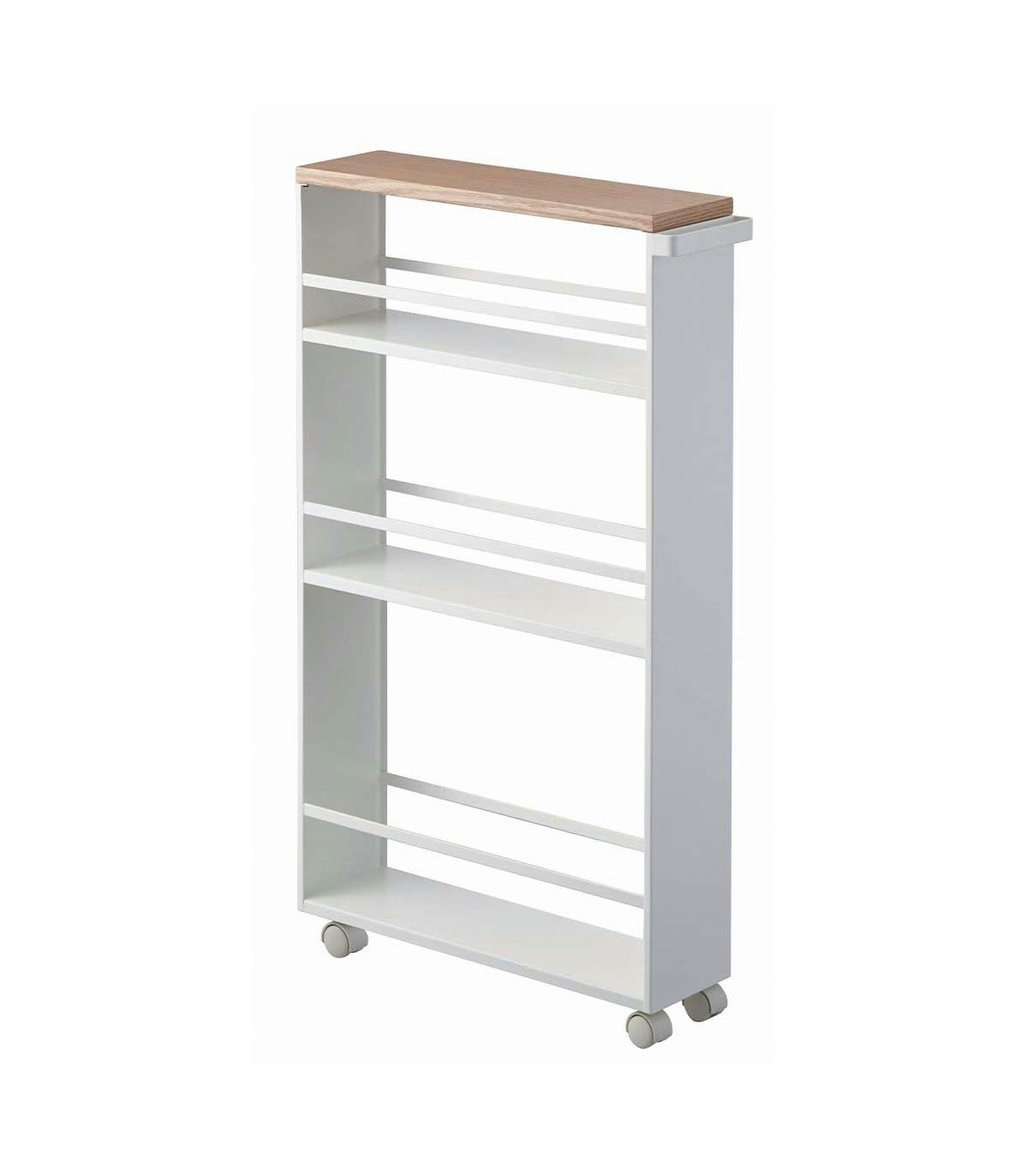 - Desserte de cuisine en métal et bois tower blanc