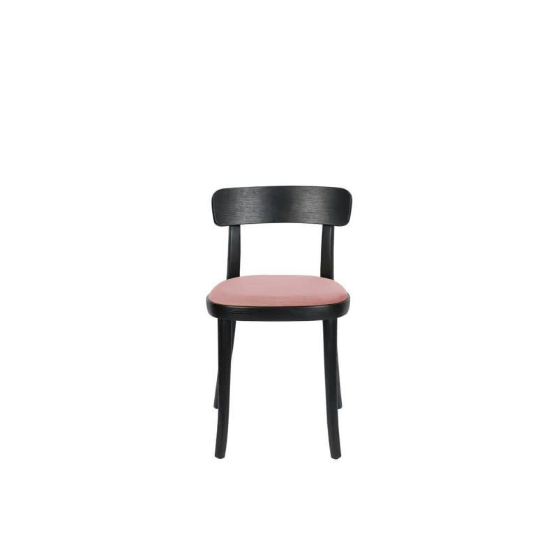 BRANDON - Chaise design en bois rose