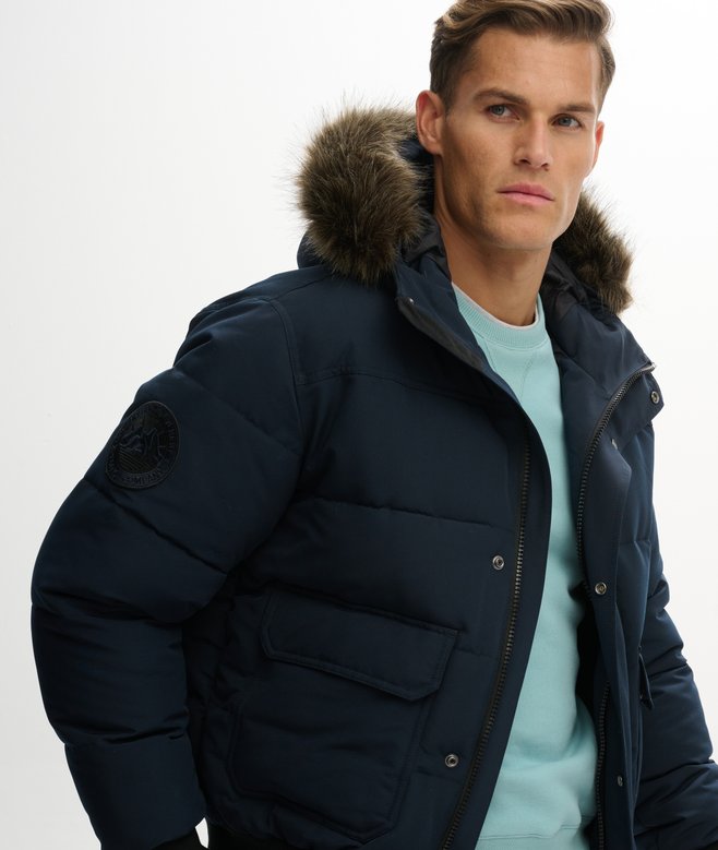 Everest Hooded Puffer Bomber Jacket