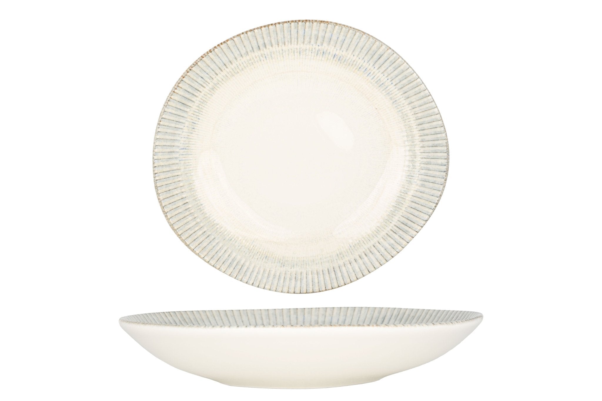 Bonna Diep bord - Galata - Porselein - 26 cm (1000cc) - set van 6