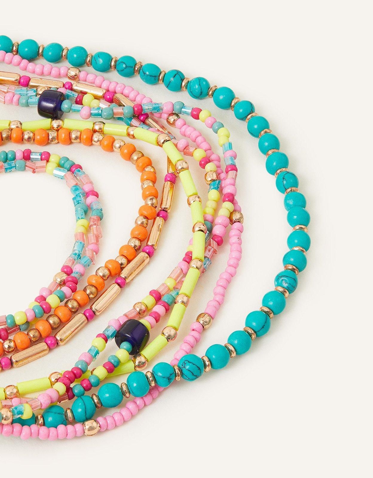 Accessorize Mega Beaded Layered Necklace