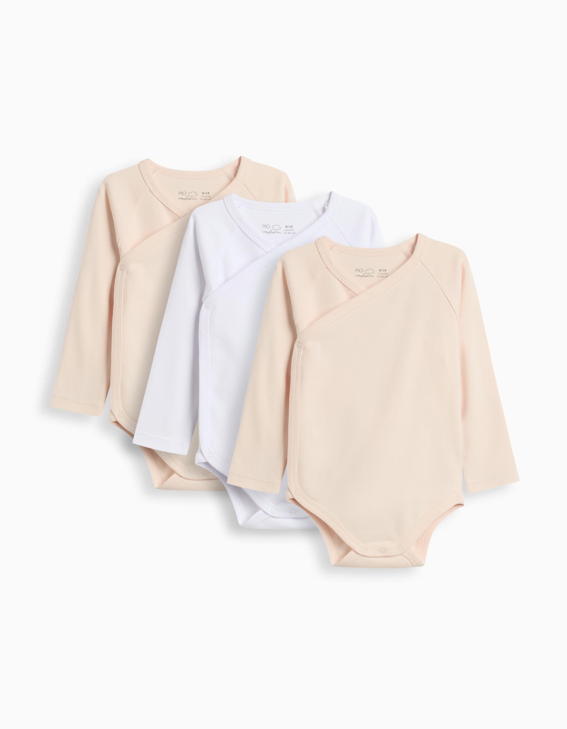 Pack 3 Bodies Quimono, Menina, Multicor
