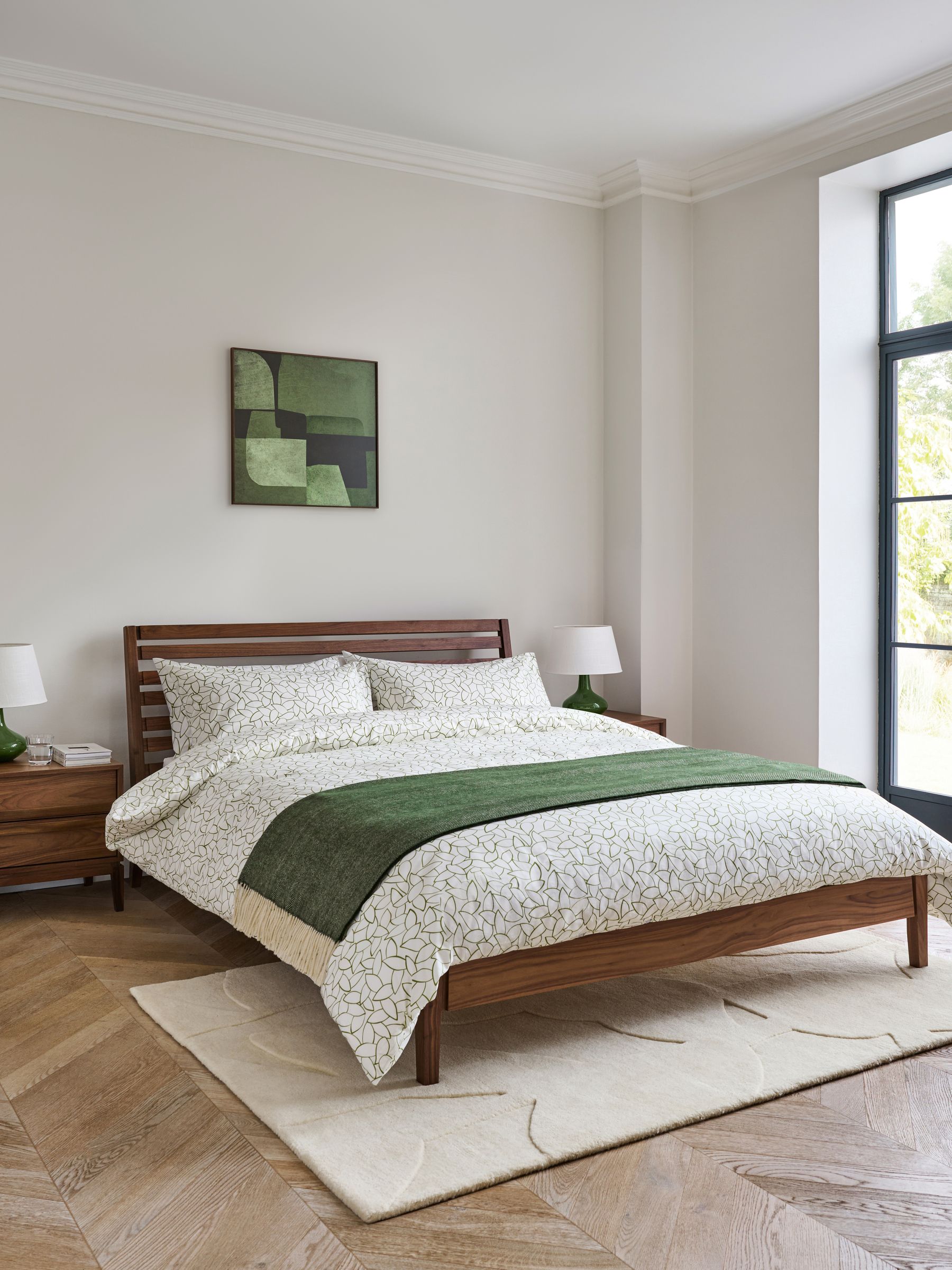 Jasper Conran London Brown Belgrave Walnut Bed Frame
