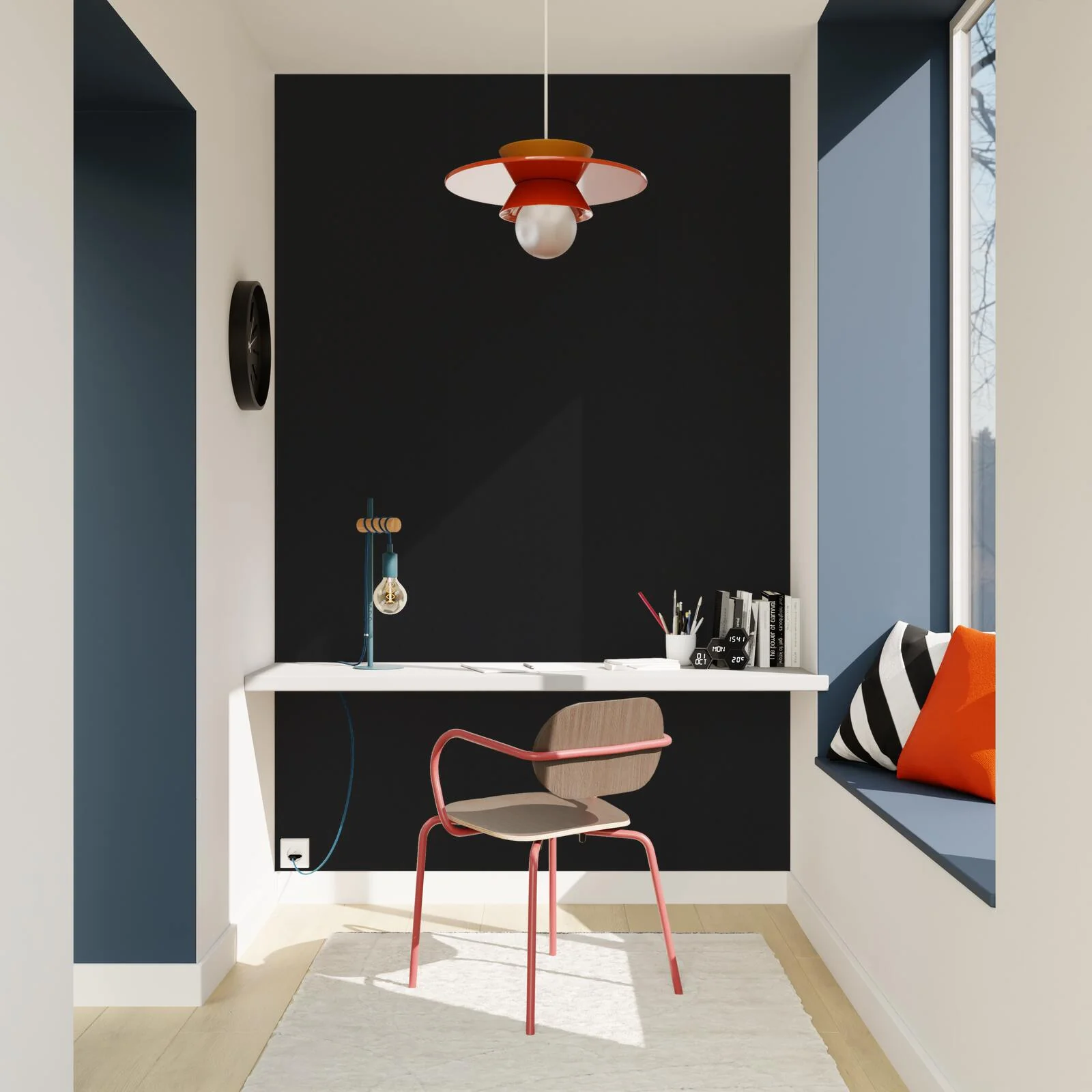 4MURS Papier peint intissé OPAL coloris noir