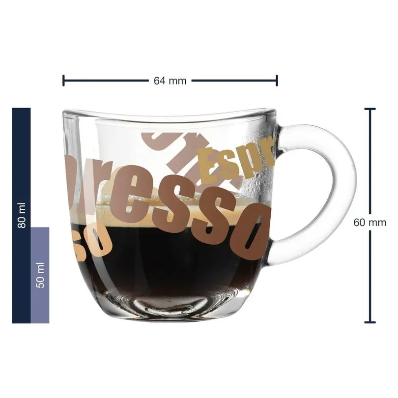 Espressotasse 6er-Set Napoli