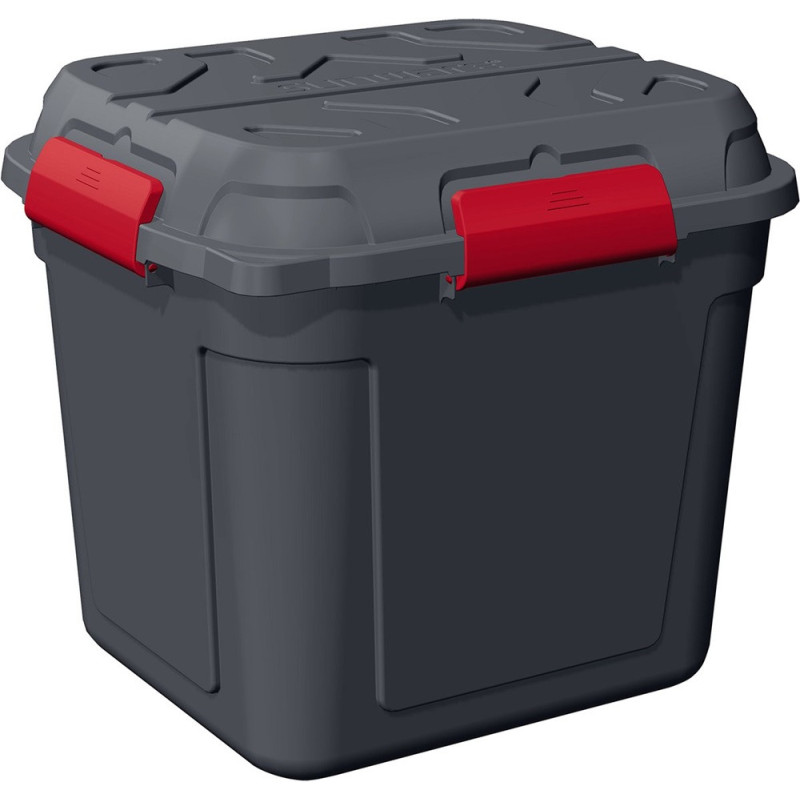 Box de rangement Q-Line étanche anthracite et rouge 110 L SUNWARE