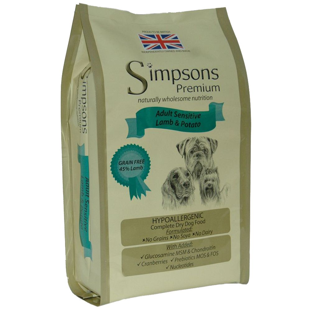 Simpsons Premium Sensitive Adult Lamb & Potato Dry Dog Food