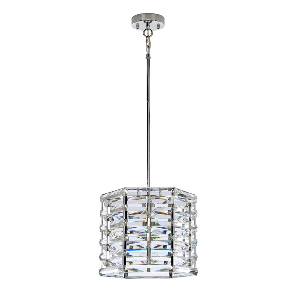 Lampa wisząca polerowany nikiel Shoal 1xE27x60W Elstead