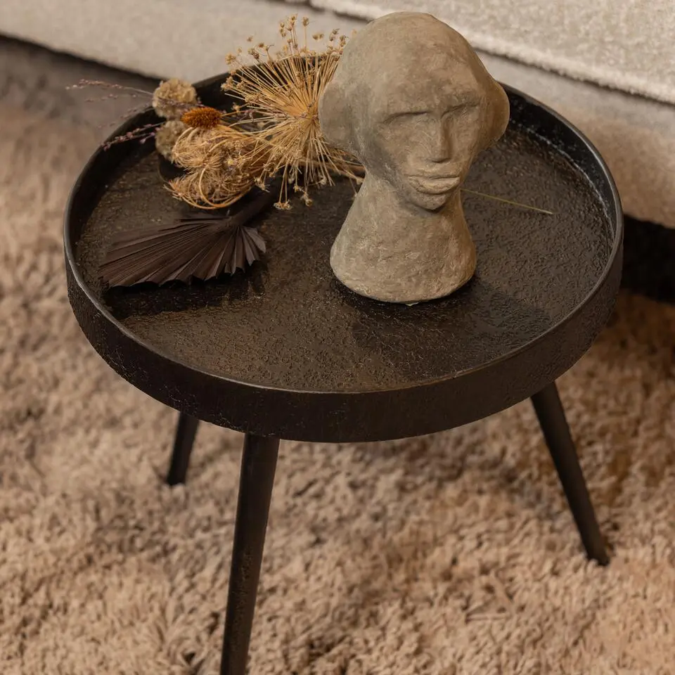 WOOOD Bounds Bijzettafel M - Metaal - Antique Goud - 41x&Oslash;41