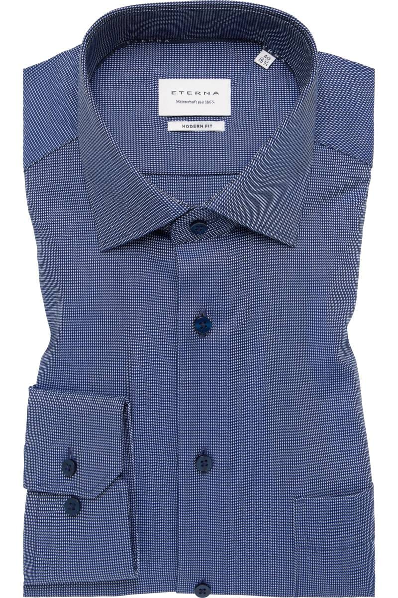 ETERNA Modern Fit Hemd mehrfarbig, Strukturiert