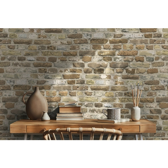 Vliestapete, BxL: 53 x 1005 cm, braun
