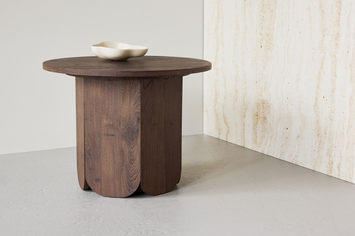 Rebellenclub Yune Salontafel - ø60 cm - Bruin