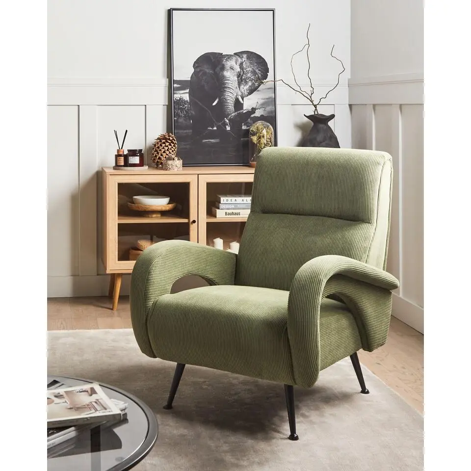SVALOV - Fauteuil - Groen - Corduroy