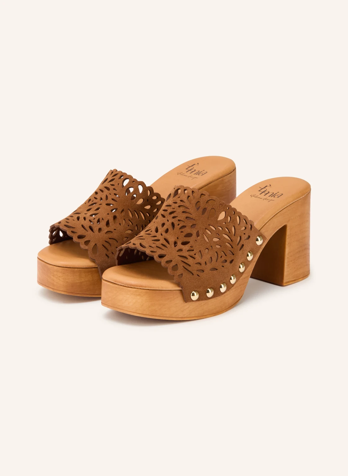 È MIA Plateau-Mules mit Nieten
