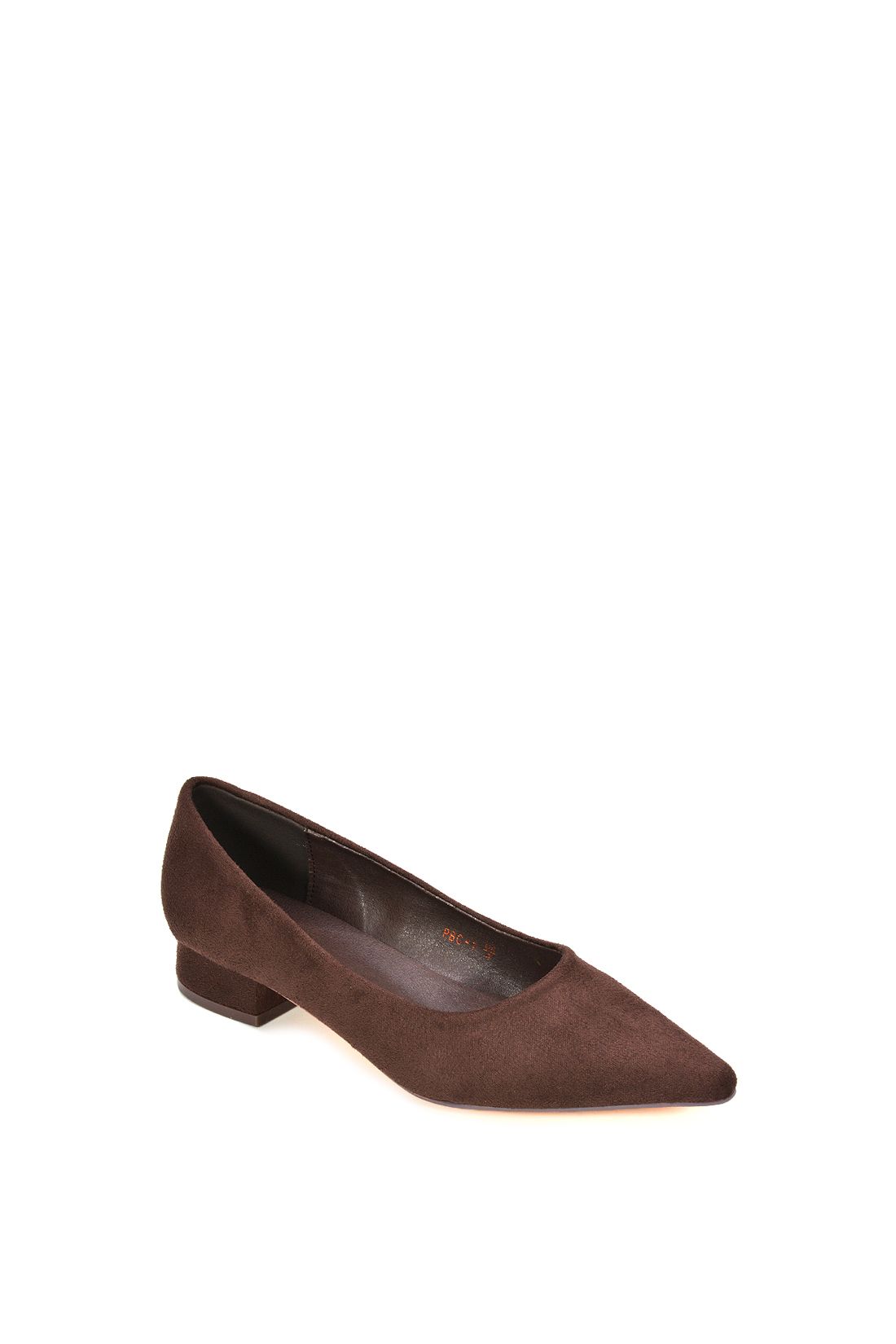 XY London Karen' Pointed Toe Court Shoes With Low Block Heel