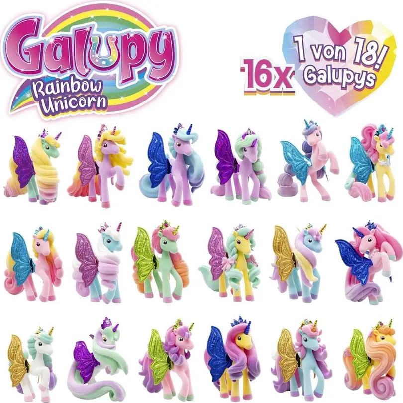 Puppe Galupy Rainbow Unicorn