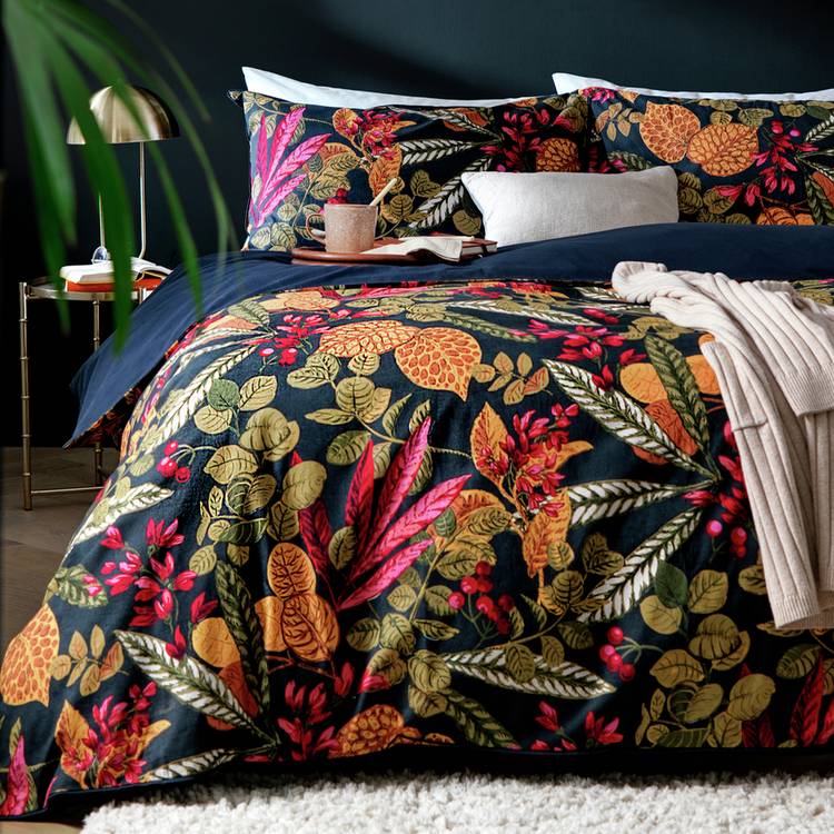 Habitat Cotton Botanical Foliage Bedding Set - Single