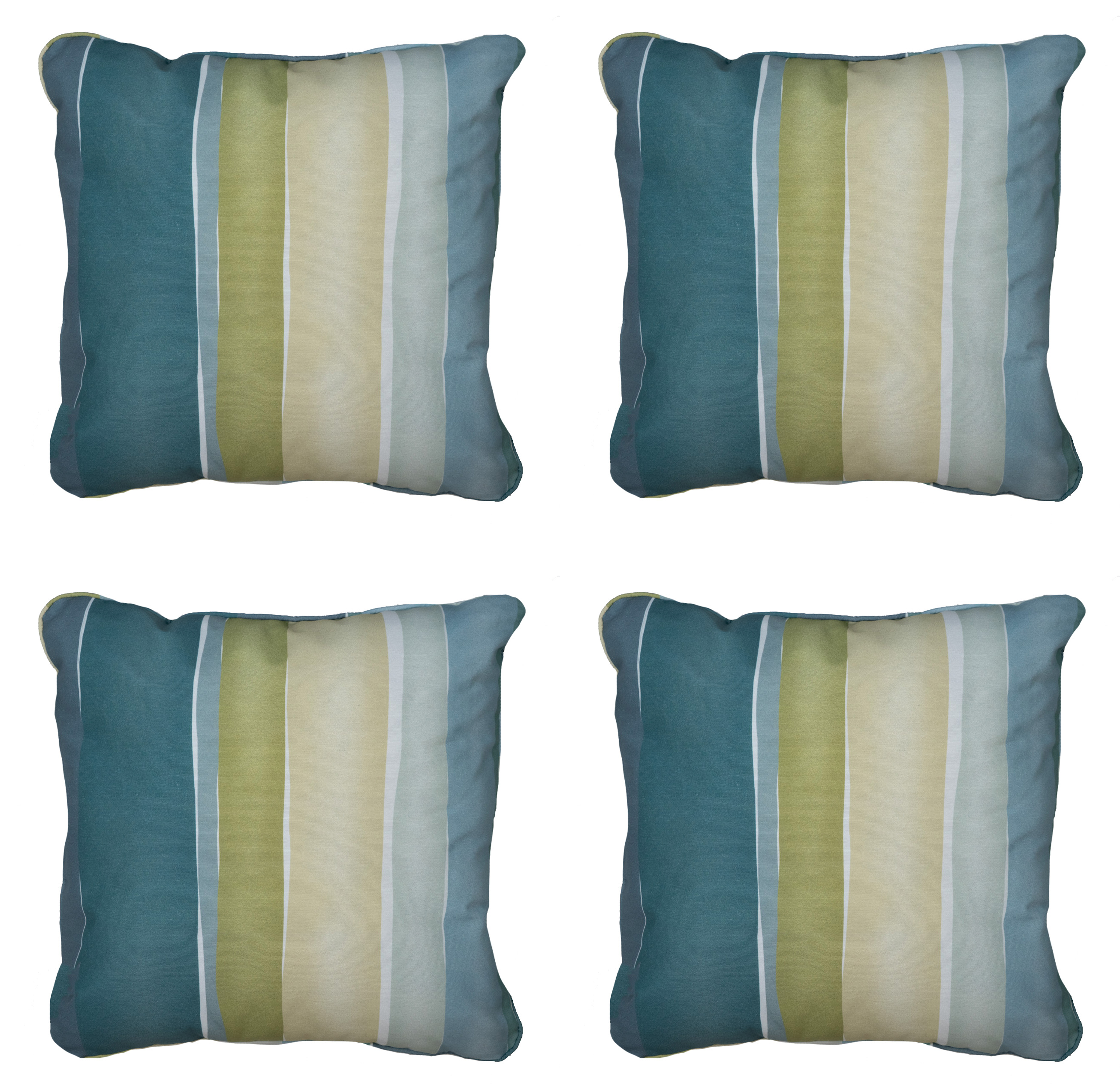 Madison sierkussen Nox - mulitkleur - 50x50x10cm - set van 4