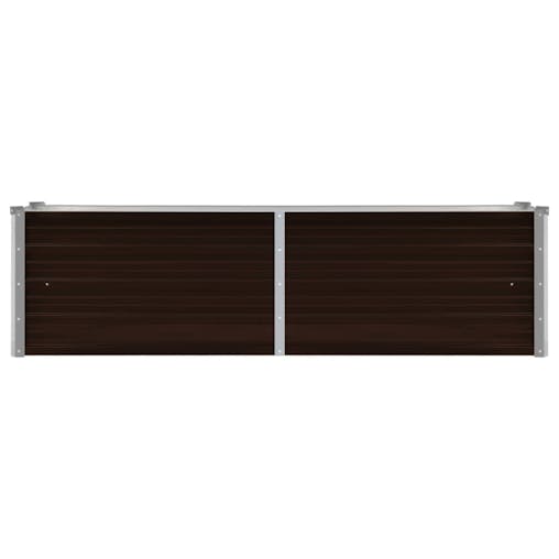 NNEVL Garden Raised Bed Brown 160x40x45 cm Galvanised Steel
