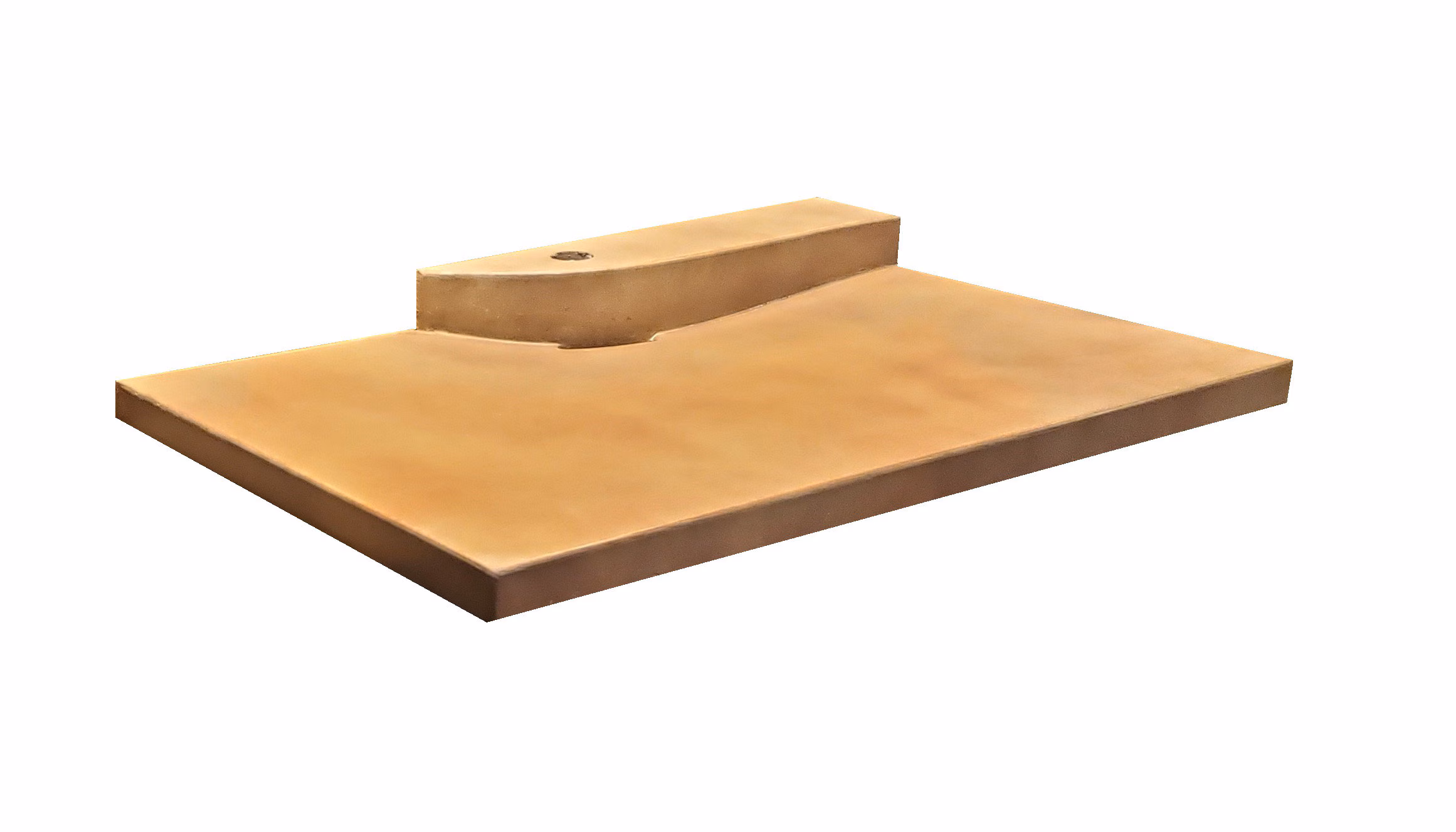 2 Tier Zero Depth Concrete Sink, Bathroom Vanity