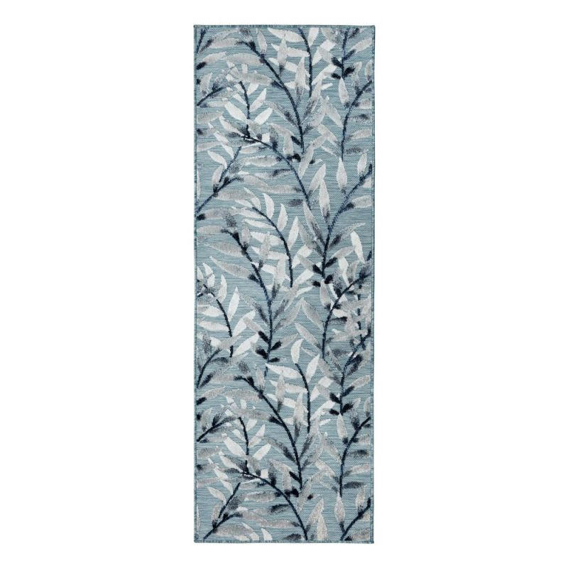 - Tapis d'extérieur/ intérieur bleu Plaza 80 x 230