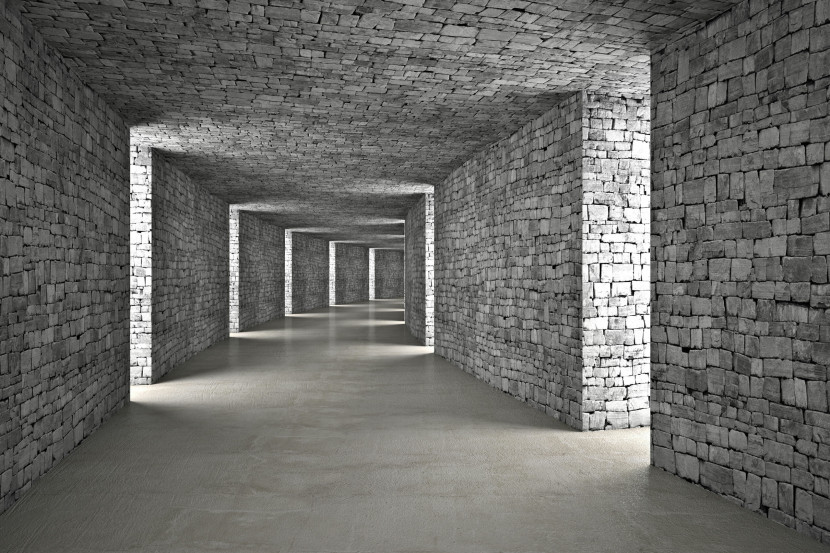 Fototapeta Ścienna Kamienny Tunel Abstrakcja 3D 90x60cm