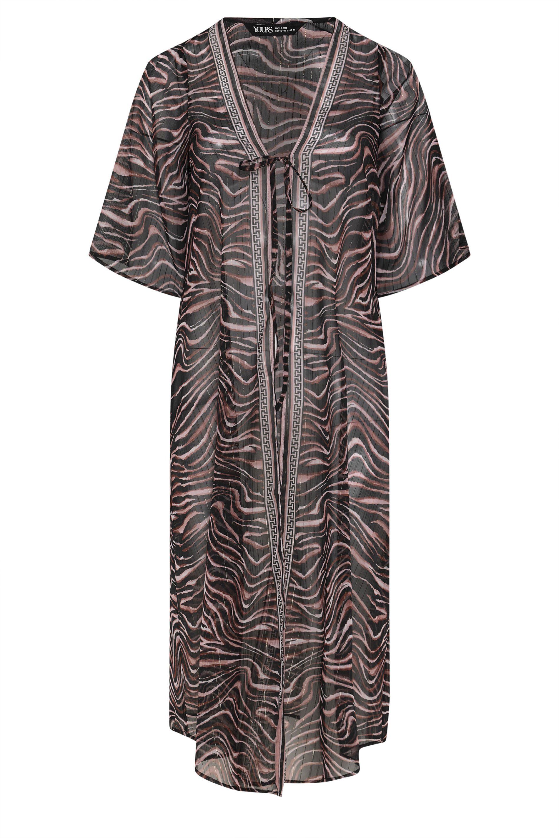 Yours Animal Chiffon Kimono